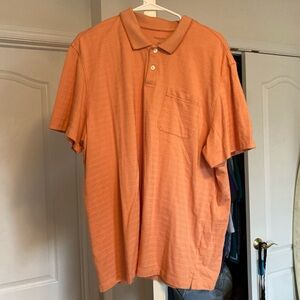 Soft and stretchy orange polo